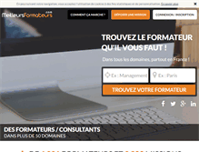 Tablet Screenshot of meilleursformateurs.com